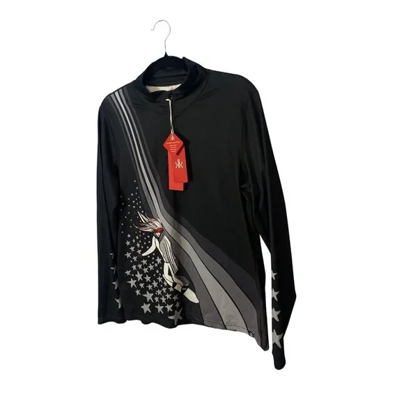 NWT Krimson Klover Women's XL Powder Days Baselayer Top Black MSRP$129 - Picture 11 of 16